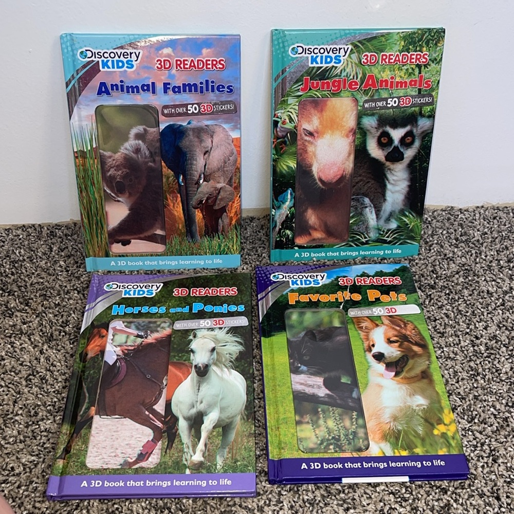 Discovery Kids book bundle ages (3D glasses NOT included) SEE FLAWS